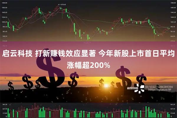 启云科技 打新赚钱效应显著 今年新股上市首日平均涨幅超200%