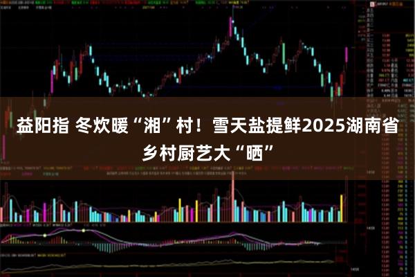益阳指 冬炊暖“湘”村！雪天盐提鲜2025湖南省乡村厨艺大“晒”